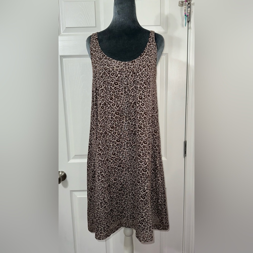 Lush Brown Leopard Print Dress